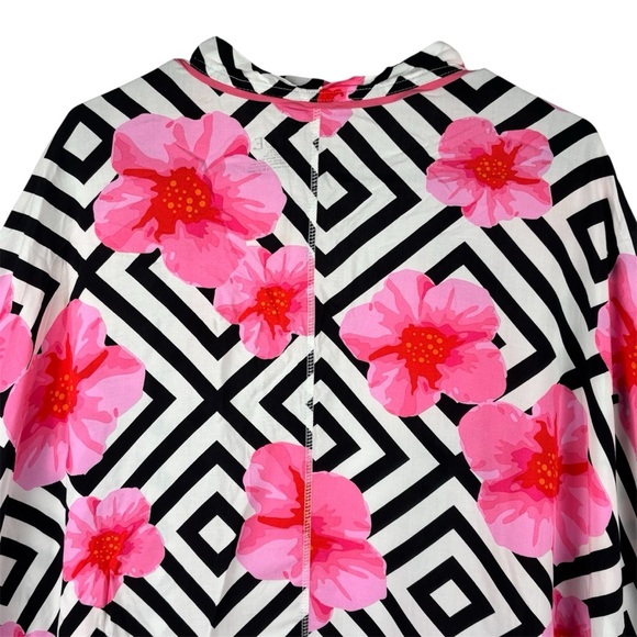 NWT Hue Flower Pop Sleep Kimono Wrap Size L/XL - Picture 4 of 10